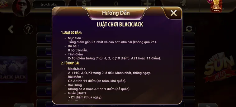 Khám Phá Đỉnh Cao Sòng Bạc Với Game Black Jack Tại SunWin Đẳng Cấp