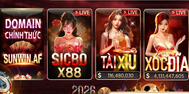 Hệ Thống Trò Chơi Tại Sảnh LiveStream Casino SunWin Đẳng Cấp Sòng Bài Trực Tuyến Hàng Đầu Hiện Nay