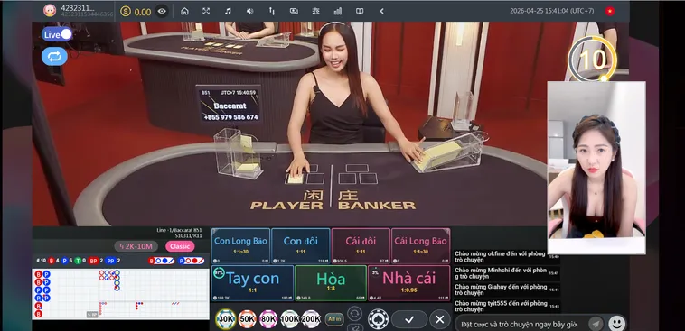 Dealer Chuyên Nghiệp Và Xinh Đẹp Tại LiveStream Casino SunWin