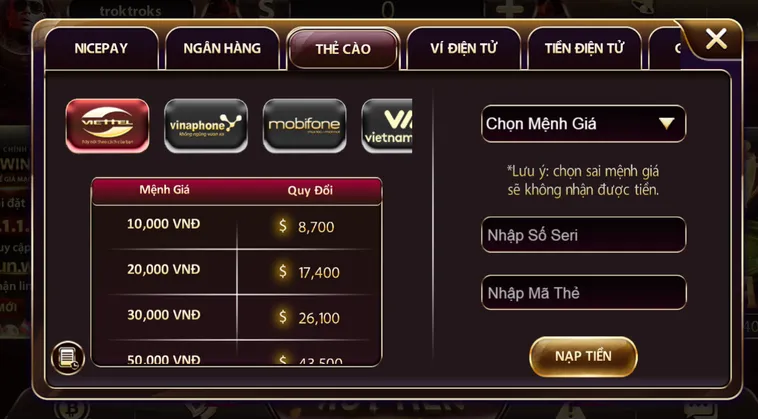 Nạp Tiền SunWin Hướng Dẫn Các Phương Thức Giao Dịch Nhanh Chóng Và An Toàn