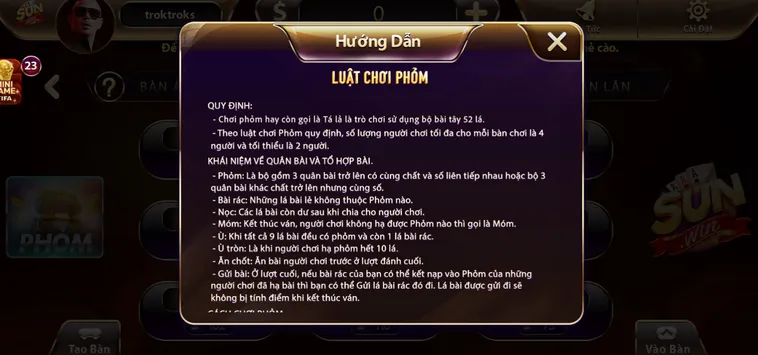 Trải Nghiệm Ván Bài Phỏm Tại SunWin Với Cơ Hội Nhận Thưởng Cực Lớn