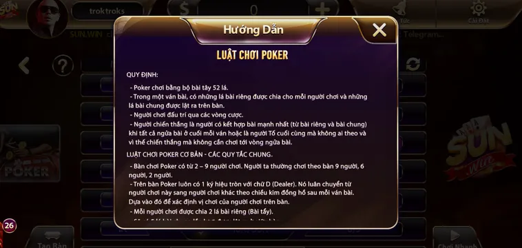Đỉnh Cao Poker Tại SunWin Sân Chơi Chiến Thuật Hấp Dẫn Dành Cho Cao Thủ