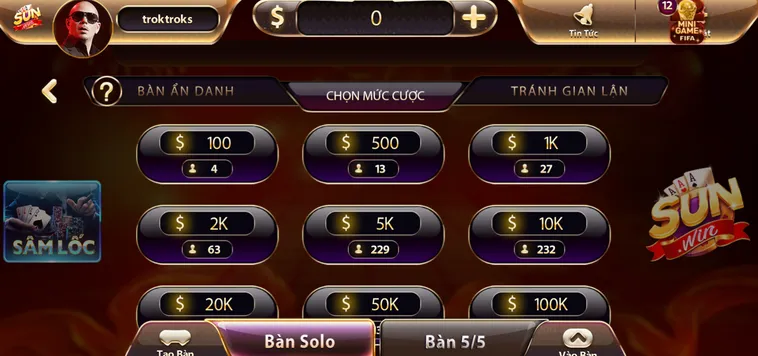 Chinh Phục Đỉnh Cao Trò Chơi Sâm Lốc tại SunWin Cực Kỳ Hấp Dẫn